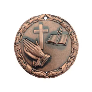 卸売カスタムメイド金属亜鉛合金宗教メダル - Product Image 3