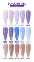 Gel Zhuoyu 120 couleurs, fournitures professionnelles pour ongles, gel de construction sans HEMA ni TPO, gel dur UV pour extensions d'ongles, vernis pour salon de manucure