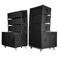 Système de sonorisation professionnel double 10 pouces avec subwoofer et enceintes passives Line Array pour scène et événements