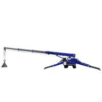 Grue araignée à double alimentation diesel et électrique, grue araignée hydraulique à flèche télescopique, mini grue araignée de levage, grue araignée 1t 2t 15 tonnes
