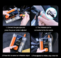 la voiture peut gonfler la voiture Rechargeable démarreur de saut de voiture numérique compresseur d'air 12V démarreur de saut