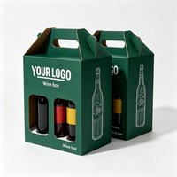 Boîtes personnalisées pour bouteilles de bière en papier kraft, emballage de boissons avec revêtement UV pour bière et boissons