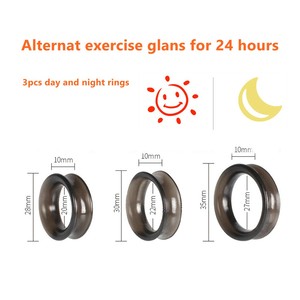 3 Stück Wiederverwendbare Vorhautkorrektur-Ringe, Vorhaut-Reparatur-<span class=keywords><strong>Ring</strong></span> zur Verzögerung der Ejakulation, Sexspielzeug, Penisring für Männer, Eichelringe - Product Image 3