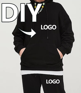 HIC Sweat à capuche surdimensionné de haute qualité en polyester et coton, épaules tombantes, logo personnalisé, poids lourd 420 g/m² - Product Image 4