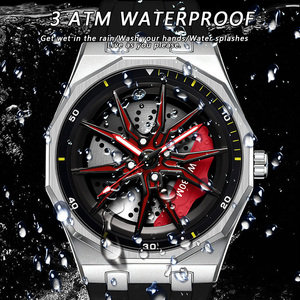 Reloj de Cuarzo Sanda 1169 con Esfera Giratoria de Moda, Reloj de Pulsera Deportivo Casual Luminoso y Versátil a Prueba de Agua - Product Image 4