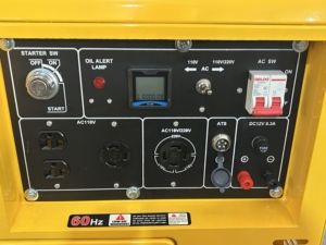 Petit groupe électrogène diesel domestique 5KW/6KW/8KW/10KW 110/220/380V refroidi par eau et air avec option ATS à fil de cuivre torsadé incluse - Product Image 4
