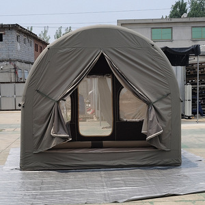 Tente gonflable imperméable entièrement automatique quatre saisons 3-4 <span class=keywords><strong>personnes</strong></span> épaissie Oxford <span class=keywords><strong>Camping</strong></span> nuit équipement crête cabane - Product Image 1