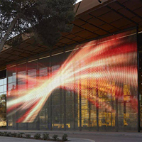 Film d'affichage LED transparent intelligent Pushunled P3.91 8K pour extérieur, magasins de détail, éclairage de voiture LED, affichage publicitaire 3D