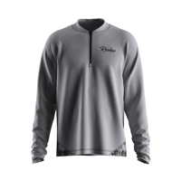 Chemise de pêche zippée personnalisée pour homme, respirante, col incurvé épais 1/4 zip, pull athlétique 250 g/m² pour la pêche en kayak