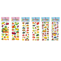 Werksgroßhandel pvc-obst-aufkleber teenager und kinder notebook wasserflasche koffer skateboard-aufkleber