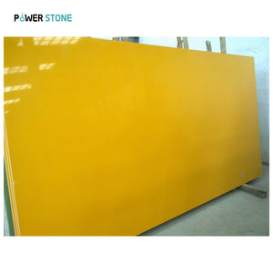 แผ่นหินควอตซ์สีส้มอ่อนสีเขียวแดงโรสเหลืองหินควอตซ์เคาน์เตอร์สำหรับปูพื้นผนัง PSQP009-2 - Product Image 5