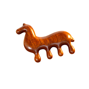 Peine Masajeador de Cabeza de Madera con Diseño de Cabeza de Caballo, Puntos de Acupresión, Dientes Gruesos para Desenredar el Cabello y Relajación, Cuidado Natural en el Hogar, Regalo - Product Image 6