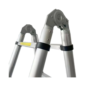 Scala Telescopica Pieghevole in Alluminio <span class=keywords><strong>PULETE</strong></span> di Alta Qualità, Design a Giunto di Bambù, Certificata EN131, Capacità di Carico 150kg, per Uso in Villa - Product Image 3