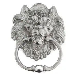 Hot Sale Lion Velvet Dining Knocker Manufacturer Shiny Golden Chair Back Handle Drop Ring Pull Hardware For Furniture