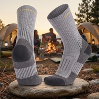 Chaussettes en laine mérinos pour l'hiver, pour femmes et hommes, épaisses, respirantes, chaudes, en tricot, pour la randonnée, le camping, le ski