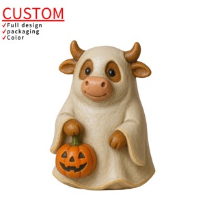 Tùy Chỉnh Phim Hoạt Hình Nhựa Bức Tượng Ma Halloween Lễ Hội Phòng Khách Bảng Countertop Cửa Sổ Lò Sưởi Nhỏ Bức Tượng - Product Image 1