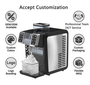 Máquina para Hacer Cubitos <span class=keywords><strong>de</strong></span> <span class=keywords><strong>Hielo</strong></span> y Smoothies 2 en 1 SOHEF, Totalmente Automática, <span class=keywords><strong>de</strong></span> Acero Inoxidable, para Uso Doméstico, Eléctrica - Product Image 6