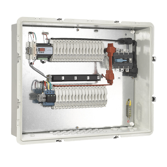 YRO YRO Solar Pv Combiner Box 16 in 1 Out IP55 Waterproof Distribution Box 1500V DC Surge protection Device  Fuse Panel System