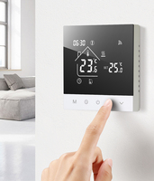 Système de chauffage domestique, thermostat d'ambiance, panneau tactile silencieux, confort stable, température intérieure, dispositif pratique de contrôle du chauffage domestique