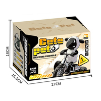 Tricycle télécommandé 2,4 GHz pour enfant - Véhicule acrobatique en peluche mouton avec télécommande, chargeur et câble USB