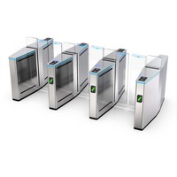 Accès rapide à télécommande de porte de tourniquet d'entrée d'hôtel intelligent avec les tourniquets de pointe automatiques de déflecteur de barrière d'oscillation