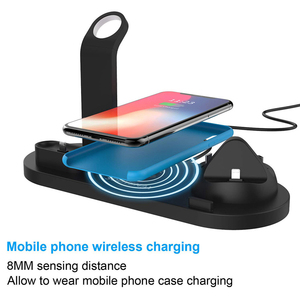 4 in 1 Wireless Charger Watch Charger <strong>Dock</strong> for Iphone Charging Station <strong>USBC</strong> Stand Fast Charging Suitable for Iphone 11 12 Pro - Product Image 6