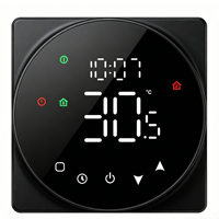 Termostato Inteligente Tuya con Pantalla Táctil a Color Programable por Aplicación Wifi para Calefacción Hidrónica Eléctrica 220V AC de Montaje Empotrado