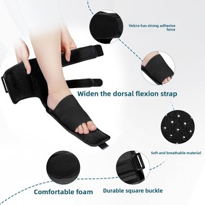 Attelle de cheville réglable en mousse et nylon avec support de pied et bande d'étirement pour l'hiver - Protège les blessures à la cheville - Product Image 4
