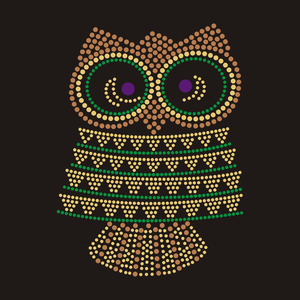 High Quality Custom Design <strong>Owl</strong> Pattern <strong>Rhinestones</strong> <strong>Transfer</strong> for Clothing Customize Design Hotfix <strong>Rhinestone</strong> - Product Image 2