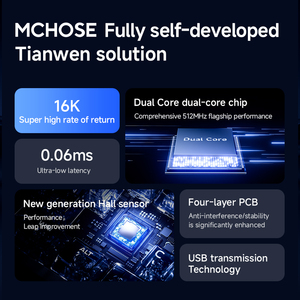MCHOSE Ace68 All-Aluminum Magnetic Switch <b>Keyboard</b> RT Gaming 68 Keys Response Rate Customizable Wired Hot-Swappable 60% Keyb - Product Image 3