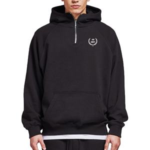 Streetwear pour hommes avec logo personnalisé ensemble de pulls à capuche en polaire sweatshirt Plus 100% coton hiver à manches longues imprimé uni surdimensionné - Product Image 1