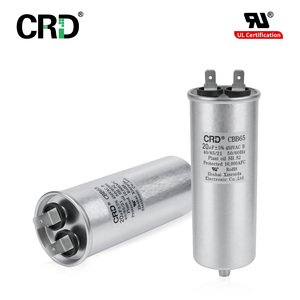 <span class=keywords><strong>Condensateur</strong></span> antidéflagrant <span class=keywords><strong>CBB65</strong></span> 20μF 450VAC 50/60Hz 10 000 AFC protégé et personnalisable pour climatiseur et réfrigérateur - Product Image 1