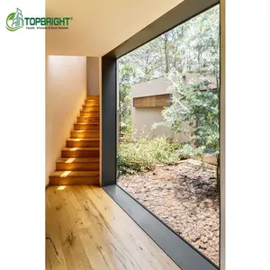 Topbright Big Fixed Picture Window Customized Modern Specifications Golden Supplier Aluminium Windows