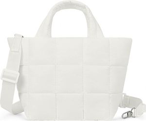 Nouveau sac bandoulière matelassé pour femme, portefeuille moelleux, sac fourre-tout décontracté en nylon rembourré de coton, à porter à l'épaule ou à la main - Product Image 3