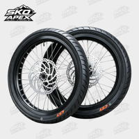 Pièces de moto électrique Surron Light Bee X LBX 17" Street Performance Motard System CNC Black Hub CST 90/80-17 Road Tires