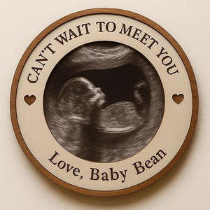 बेबी स्कैन फोटो फ्रेम वीडियो लकड़ी के सोमोग्राम फोटो कैडरल बेबी स्कैन फोटो फ्रेम - Product Image 4