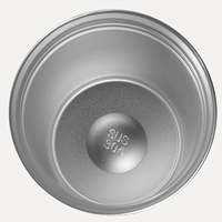 Tasse à café isotherme à double paroi avec couvercle rabattable en acier inoxydable 304, gobelet de voyage réutilisable pour le bureau, la voiture et le camping
