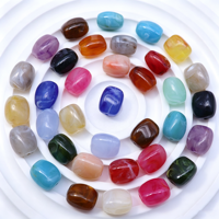 Perles acryliques ovales multicolores effet nuage tourbillonnant, trou droit, 11x14mm, pour la création de colliers, bracelets et accessoires de bijoux DIY