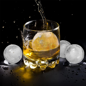 Feiaoda Vòng Silicone Ice Cube Maker khay BPA-free Ice làm Spheres khuôn thân thiện với môi Whiskey bóng khuôn với biểu tượng tùy chỉnh - Product Image 5