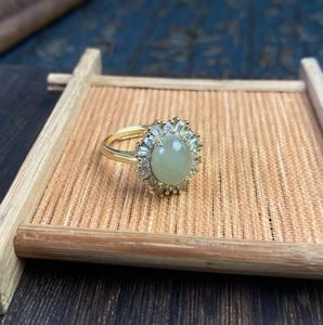 แหวนผู้หญิงขายดีประจำปี 2025 สไตล์มินิมอล ประดับหยกเฮเทียน ดีไซน์คลาสสิก รุ่นใหม่ ใส่ได้ทุกวัน - Product Image 2