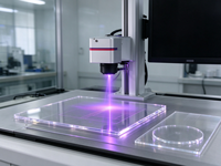Machine de marquage laser UV compacte de bureau 3W, faible encombrement, marqueur laser de précision pour usage en laboratoire