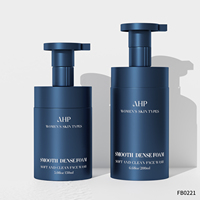 Flacon pompe à mousse personnalisé de luxe AHP Frosted Skincare 150ml 200ml, flacon pompe pour shampoing, savon liquide doré, emballage cosmétique