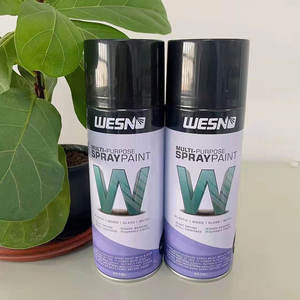 Peinture en aérosol (couleur noire) Peinture en aérosol multi-surfaces pour le bricolage pour le métal, le bois, les murs 400 ml - Product Image 2