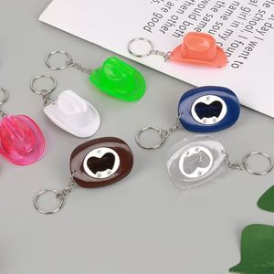 Llavero abridor de botellas con forma de sombrero de vaquero del oeste, ideal como recuerdo para fiestas temáticas del campo y souvenirs para invitados de rodeo. - Product Image 4