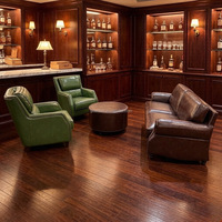 Table ronde vintage de style américain personnalisée pour hôtel, maison, bar ou salon à whisky et cigares