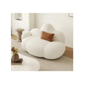 New design classic high quality white Cloud occasional chair 3 seat sofa with pillow modern living room