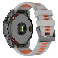 Correa de Silicona Bicolor Compatible con Garmin Fenix 7/7X Pro, Correa Deportiva de Liberación Rápida de 22mm/26mm (Incluye Destornillador)