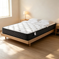 Matelas hybride moderne Queen de 12 pouces avec mousse à mémoire de forme et ressorts ensachés, compressible en boîte pour chambre d'appartement, soulagement de la pression