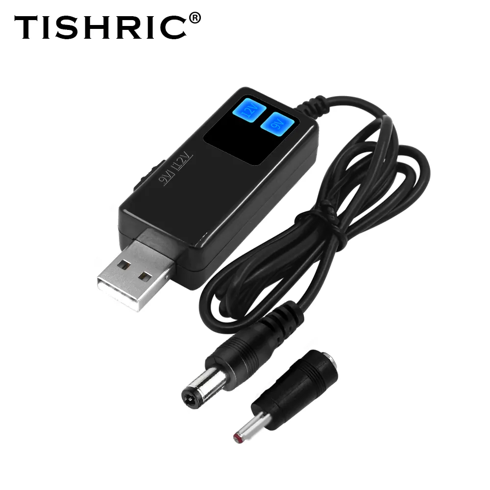 Tishric Usb Dc 12V 9V 5V Stroomkabel Voor Route Opladen Wifi Adapter Draad Usb Booster Line Module Converter KWS-910 Via Powerbank