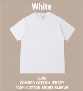 Custom 230G 100% Cotton T Shirt OEM ODM Oversized Unisex Blank Crew Neck Short Sleeve <b>Tee</b> with Logo - Product Image 1